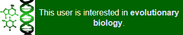 This user is interested in evolutionary biology