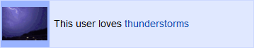 This user likes thunderstorms